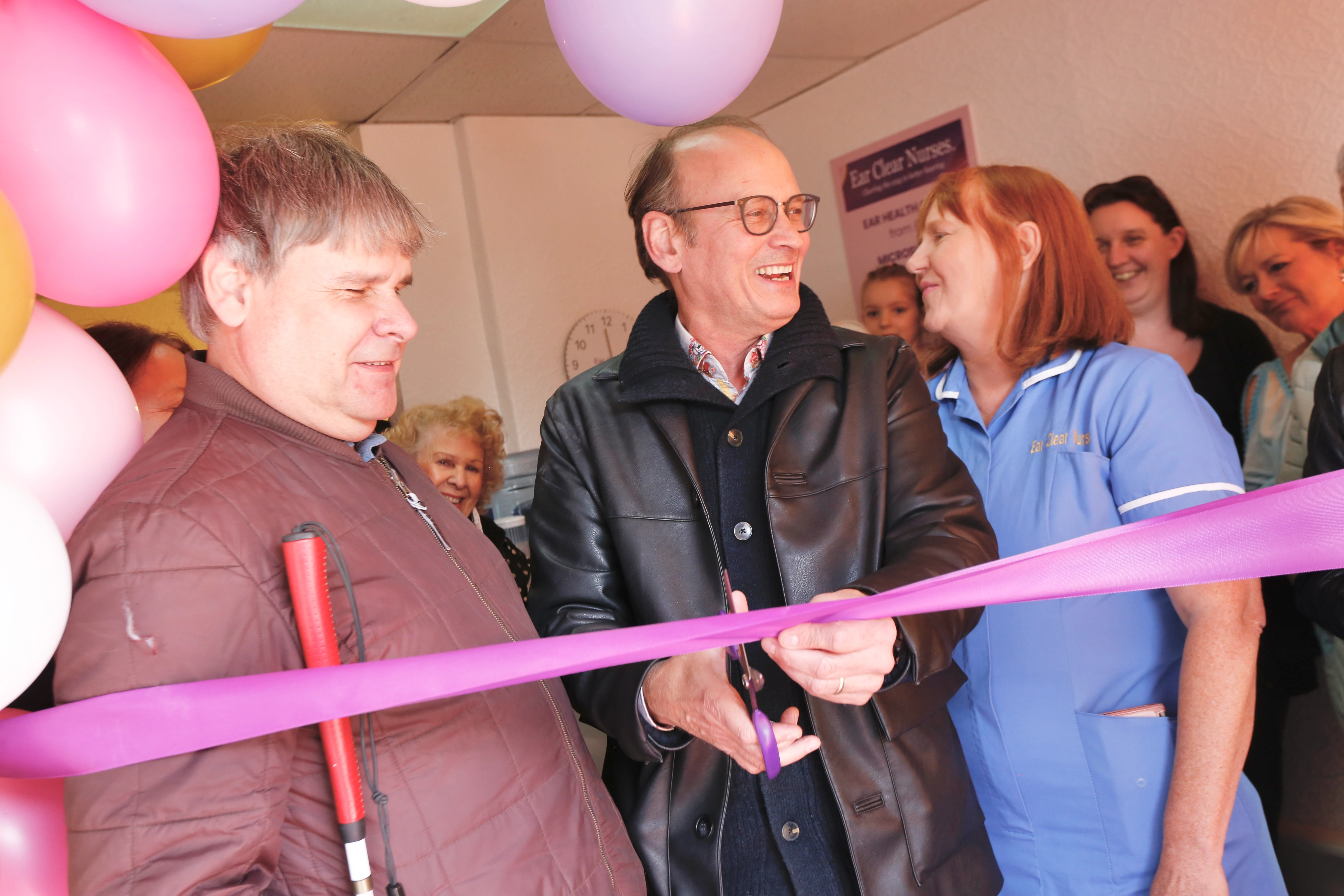 The official ribbon cutting with Steve Royle